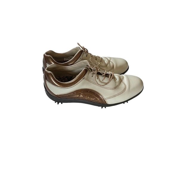 Foot joy women’s low pro collection, 10/bronze soft spike golf shoes, size 9 ￼ - Picture 1 of 5
